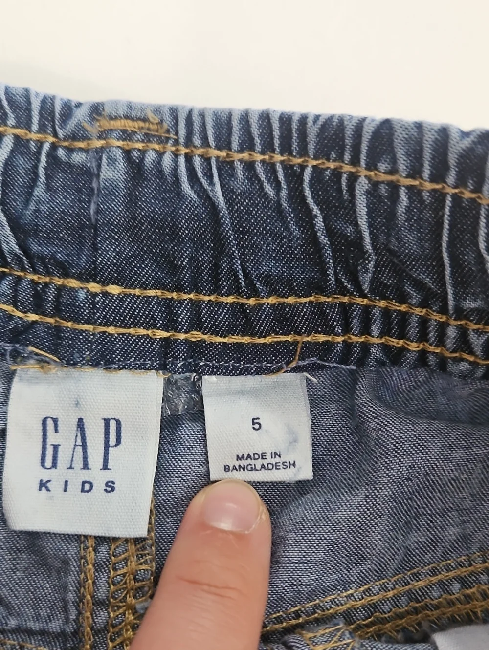 Gap Denim Jogger Shorts with Drawstring - Blue Boy Size 5